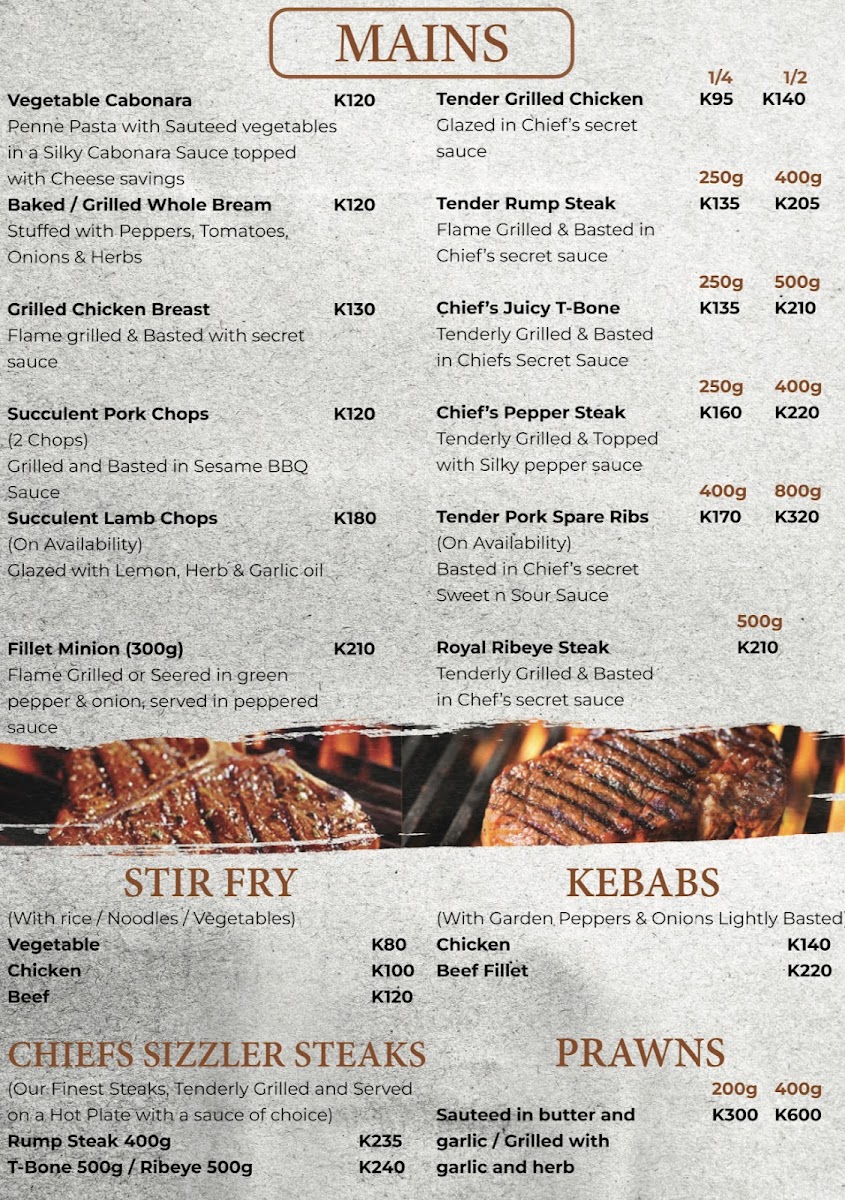 Menu The Chief Steak House-2